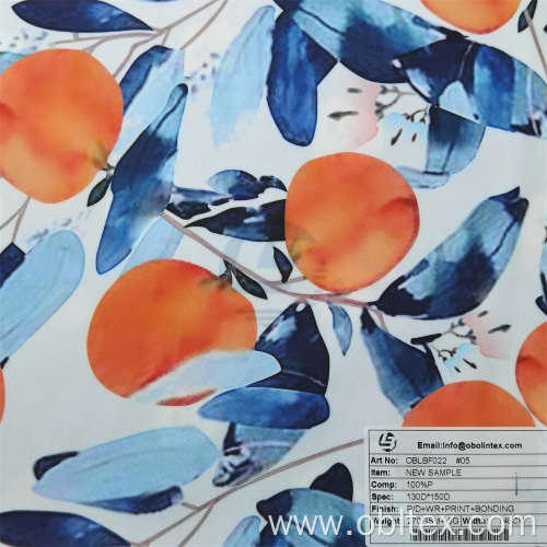 OBLBF022 Polyester Twill Fabric With Printed